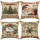 Vintage Christmas Pillow Covers
