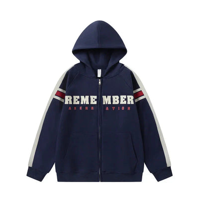 Y2K Style Zip-up Hoodie