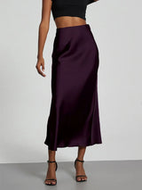 Y2K Chic High Waist Satin Party Skirt
