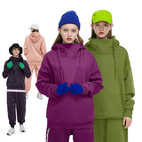 Basic Thick Fleece High Neck Hoodies