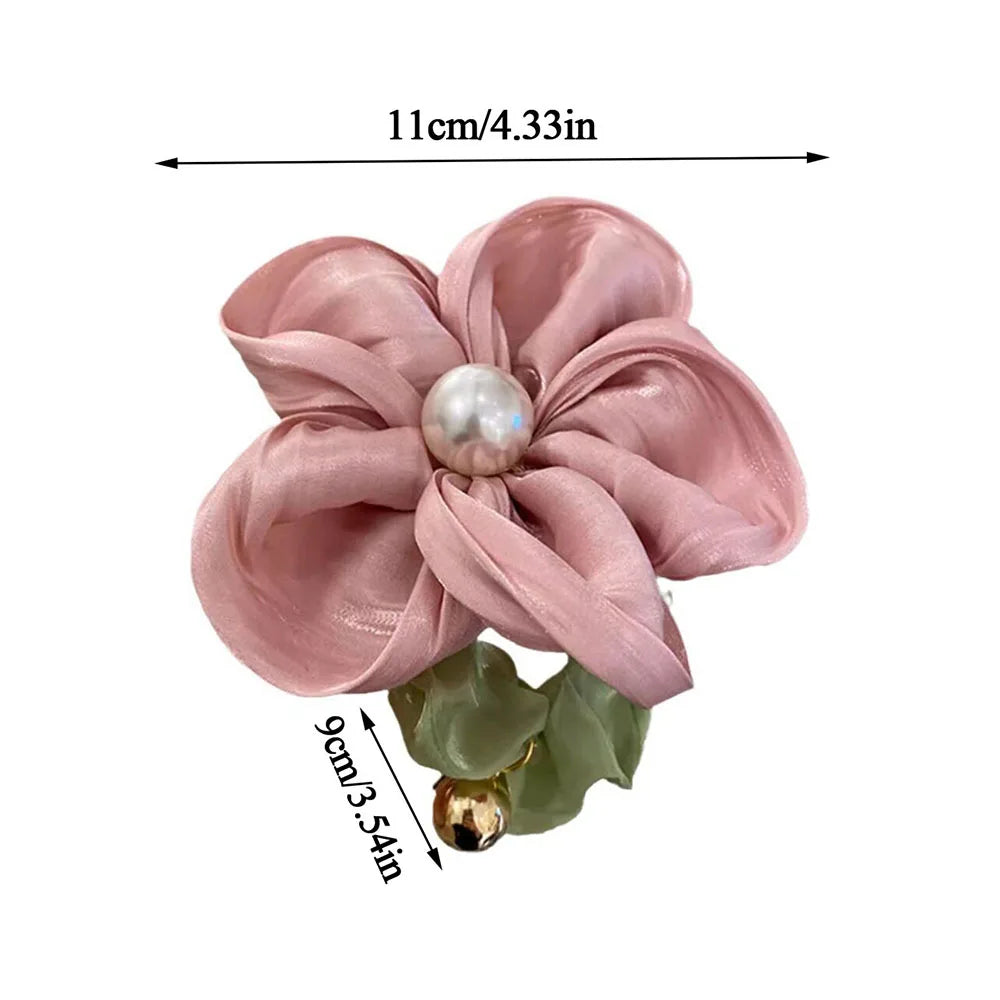 Summer Pearl Scrunchies Ponytail Holder