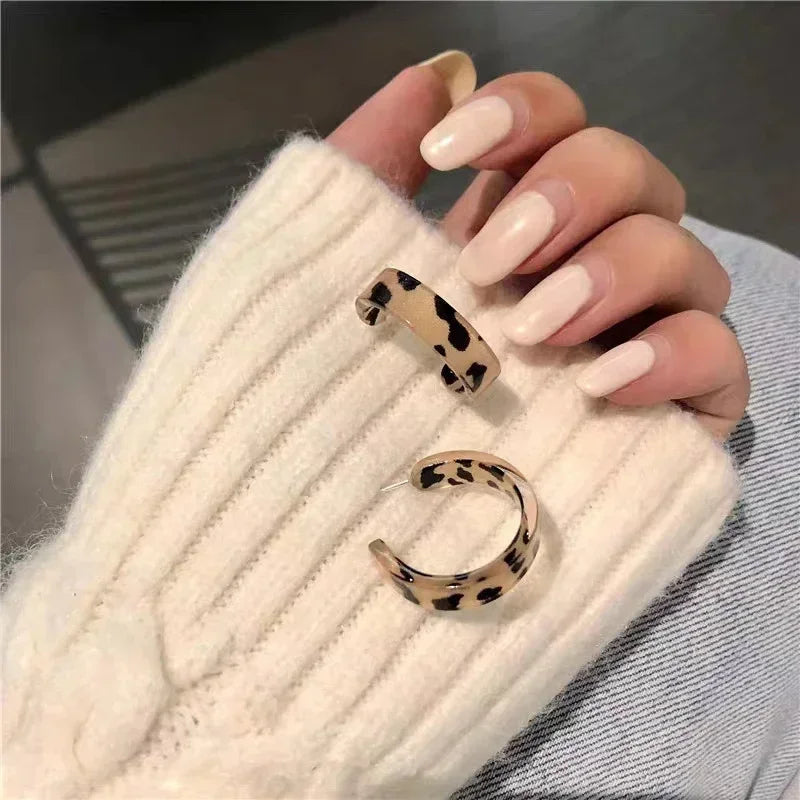 Retro Leopardenohrringe