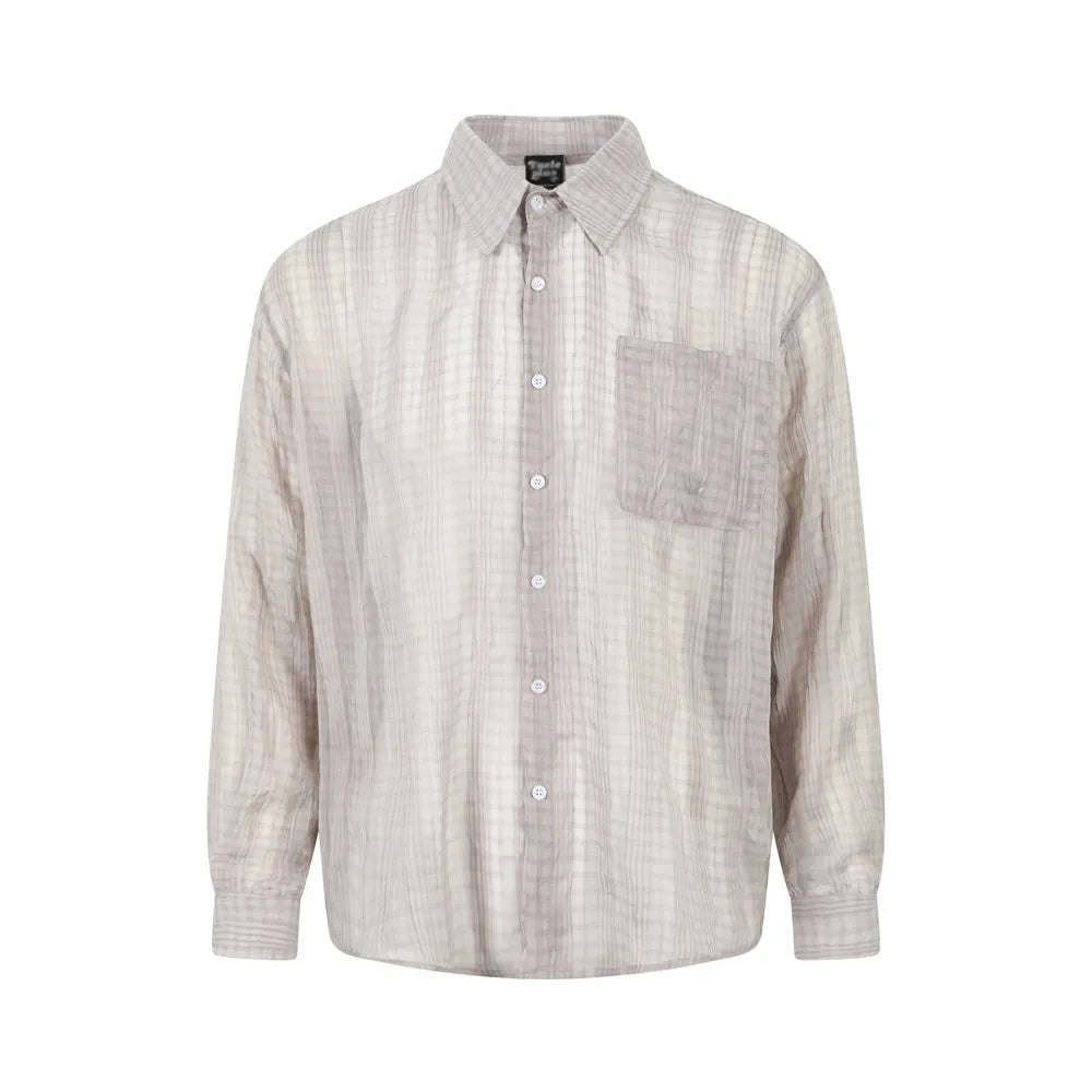 Retro Fleeced Plaid Long Sleeve Shirt