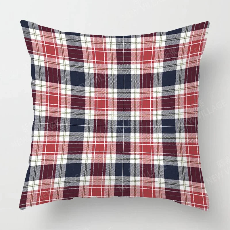 Simple Checkered Pillowcase
