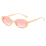 Retro Oval Small Frame Gothic Sunglasses