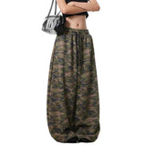 High Rise Camouflage Cargo Pants