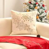 Christmas Embroidered Cover Soft Pillow Case