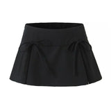 Balletcore Mini Skirt with Bow