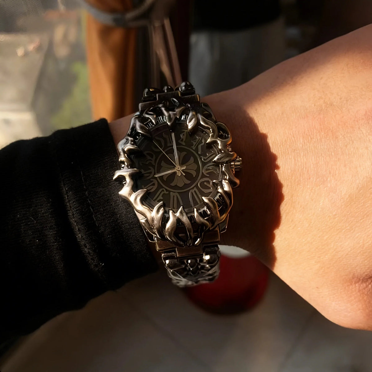 Gothic Quartz Wrist Vintage Watch