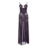 Deep Plunge Maxi Dress