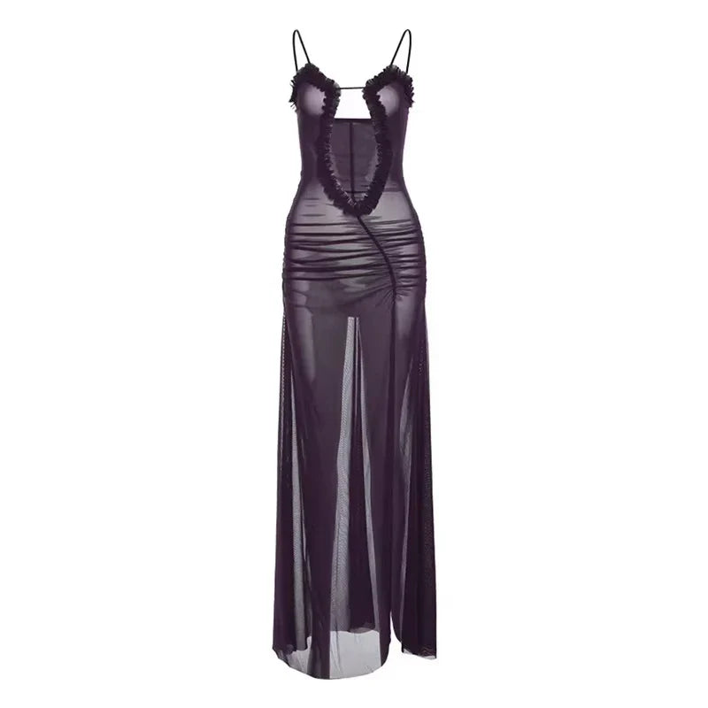 Deep Plunge Maxi Dress