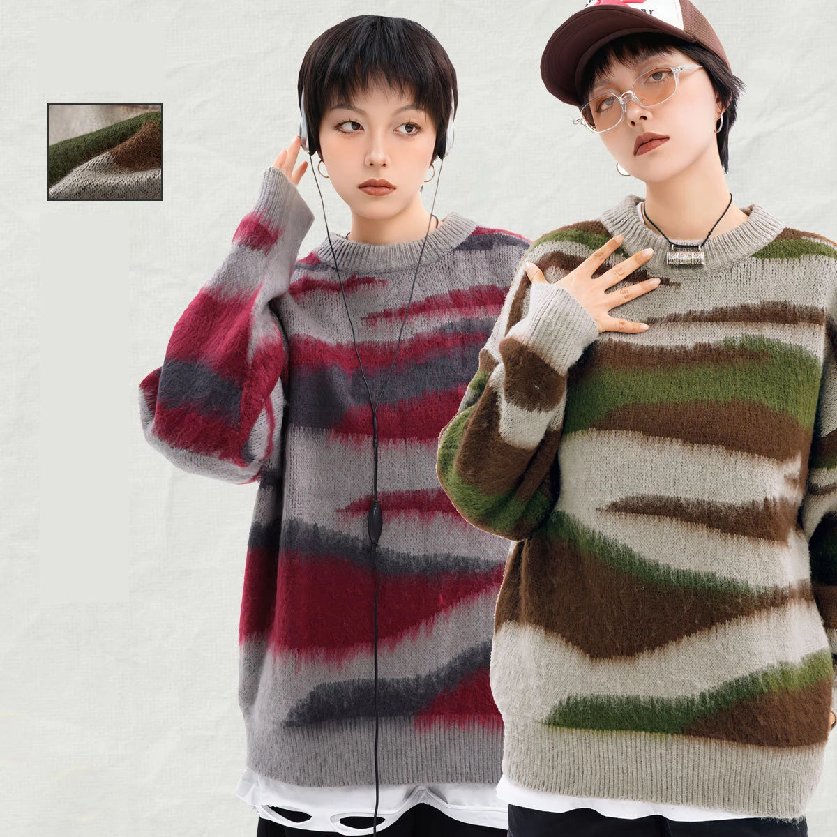 Zebra Pattern Cozy Sweater