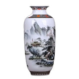 Vintage Traditional Flower Ceramic Vase Chinese