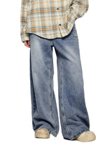 Solid Color High Waist Jeans