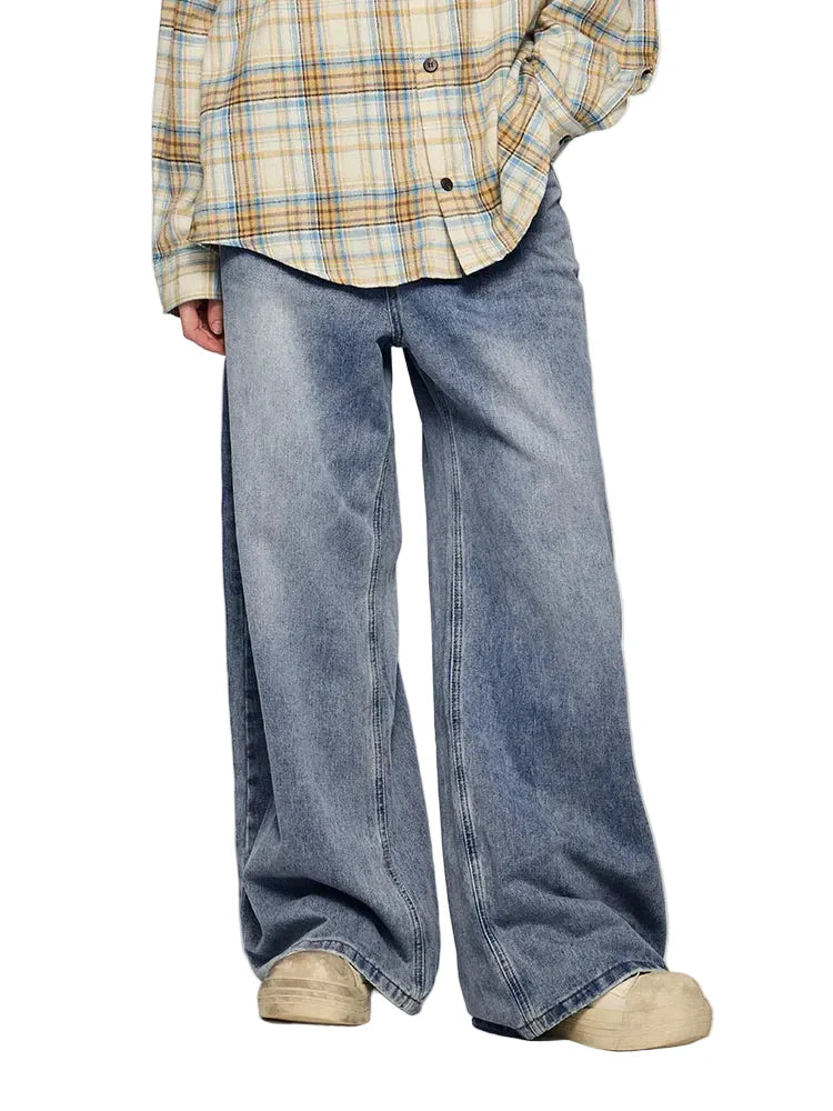 Solid Color High Waist Jeans