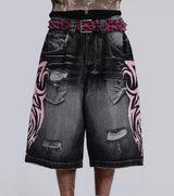 Y2K Vintage Patched Denim Jorts