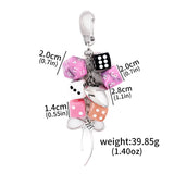 Y2k Dice Billiards Keychain