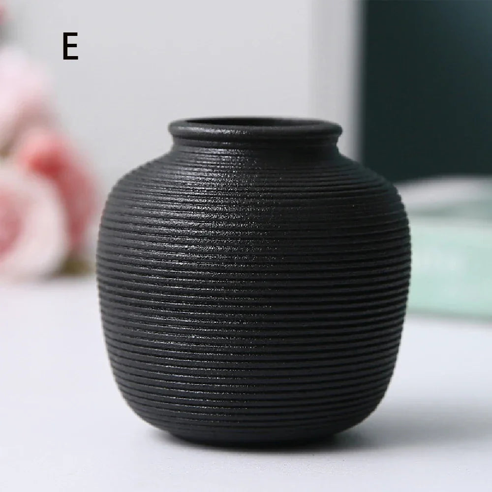Jarrón Vintage de Cerámica para Plantas Hidropónicas