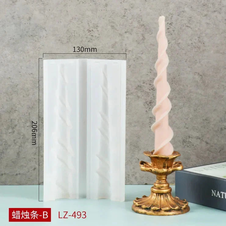 2 pc Spiral Candles