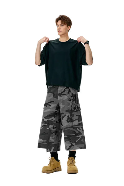 Amerikanische karierte graue Cargohose
