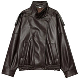 Cropped Women's Leather Jacket