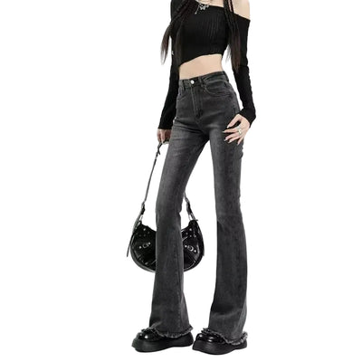 Y2K Heart Pocket Flare Jeans