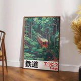 Retro Japanese Landscape Asian Art