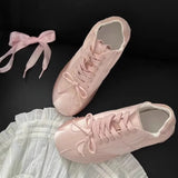 Ballet Aesthetic Bow Sneakers