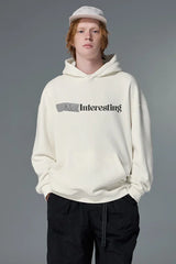 Vintage Interesting Letter Print Hoodie