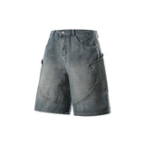 Vintage Denim Cargo Shorts
