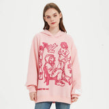 Youth Life Cartoon Print Hoodie