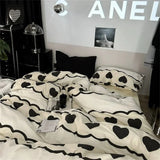 Pink Plaid Bowknot Bedding Set
