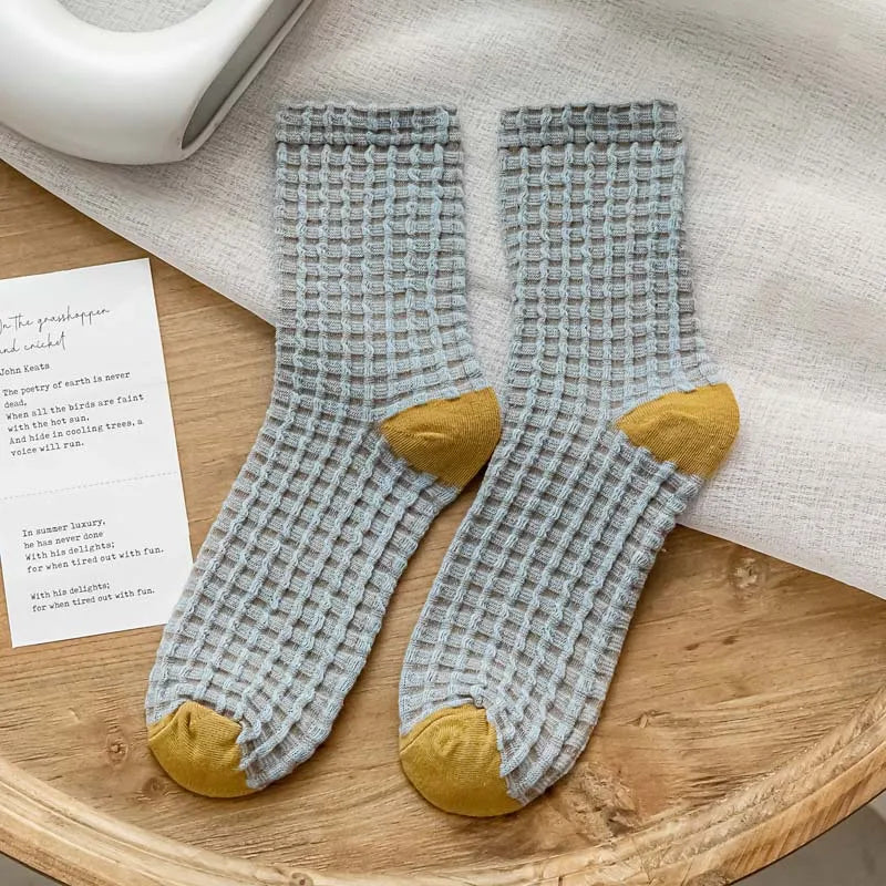Plaid Retro Thick Socks