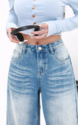 Soft Girl Comfort Straight-Leg Jeans