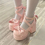 Lolita Coquette Chunky High Heels