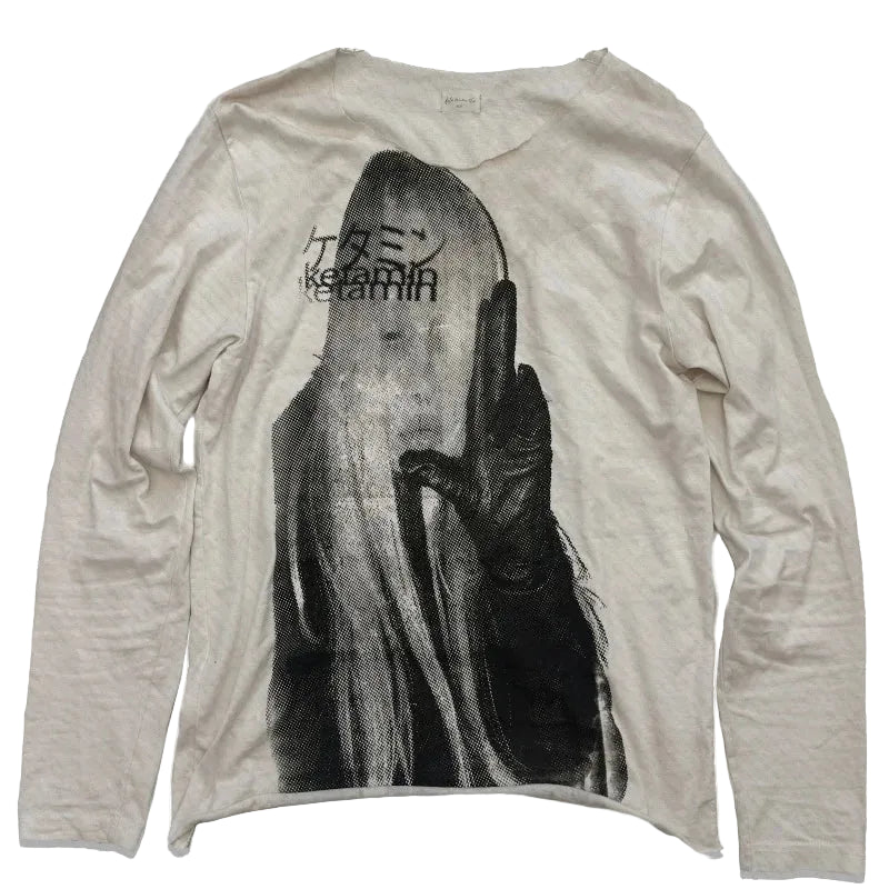 Y2K emo girl gothic long sleeve top.
