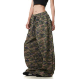 High Rise Camouflage Cargo Pants