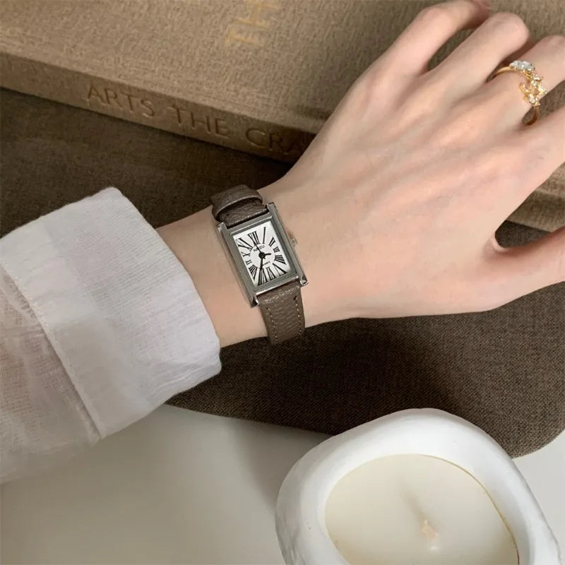 Women Leather Old Money Watch