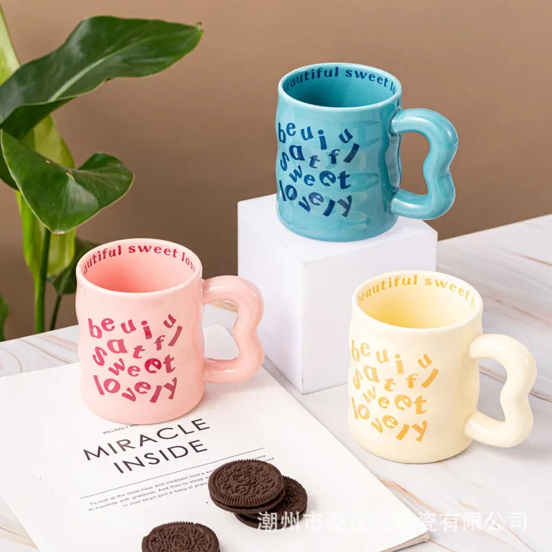 Taza de cerámica estética