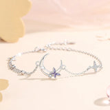 Pulsera Vintage Luna y Estrella de Plata Sterling