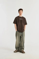 Vintage Washed Loose Fit Denim Jeans