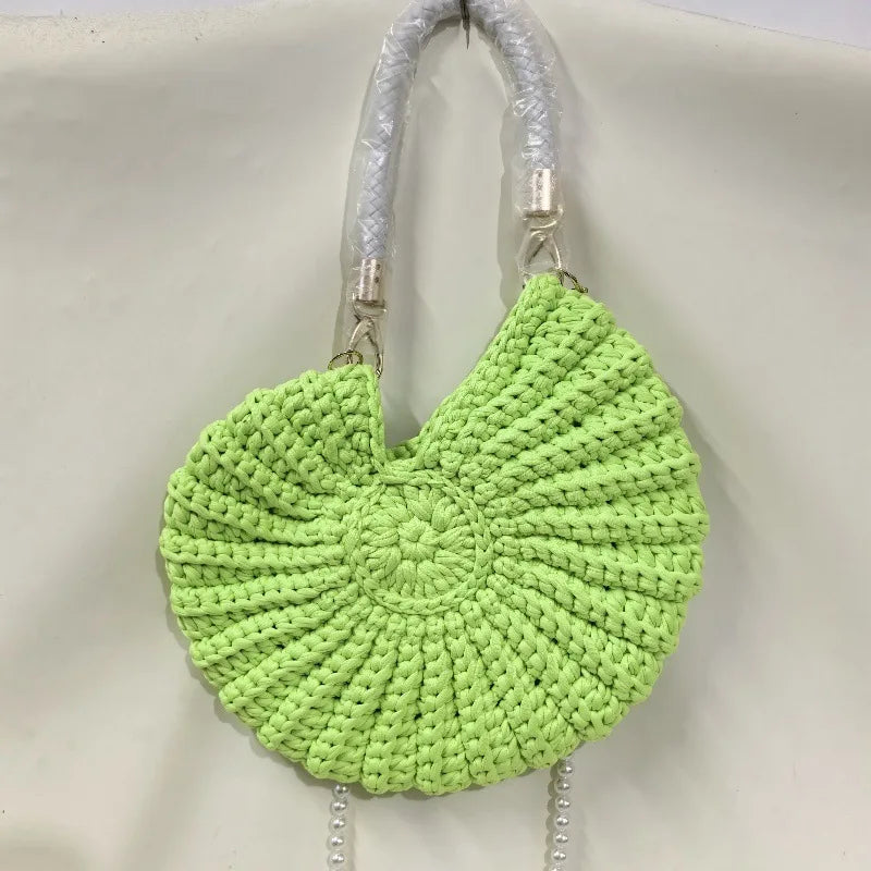 Creative Conch Handmade Crochet Shoulder Bag