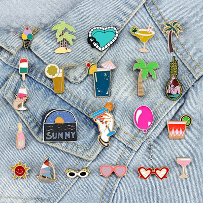 Enjoy Summer Holiday Brooches
