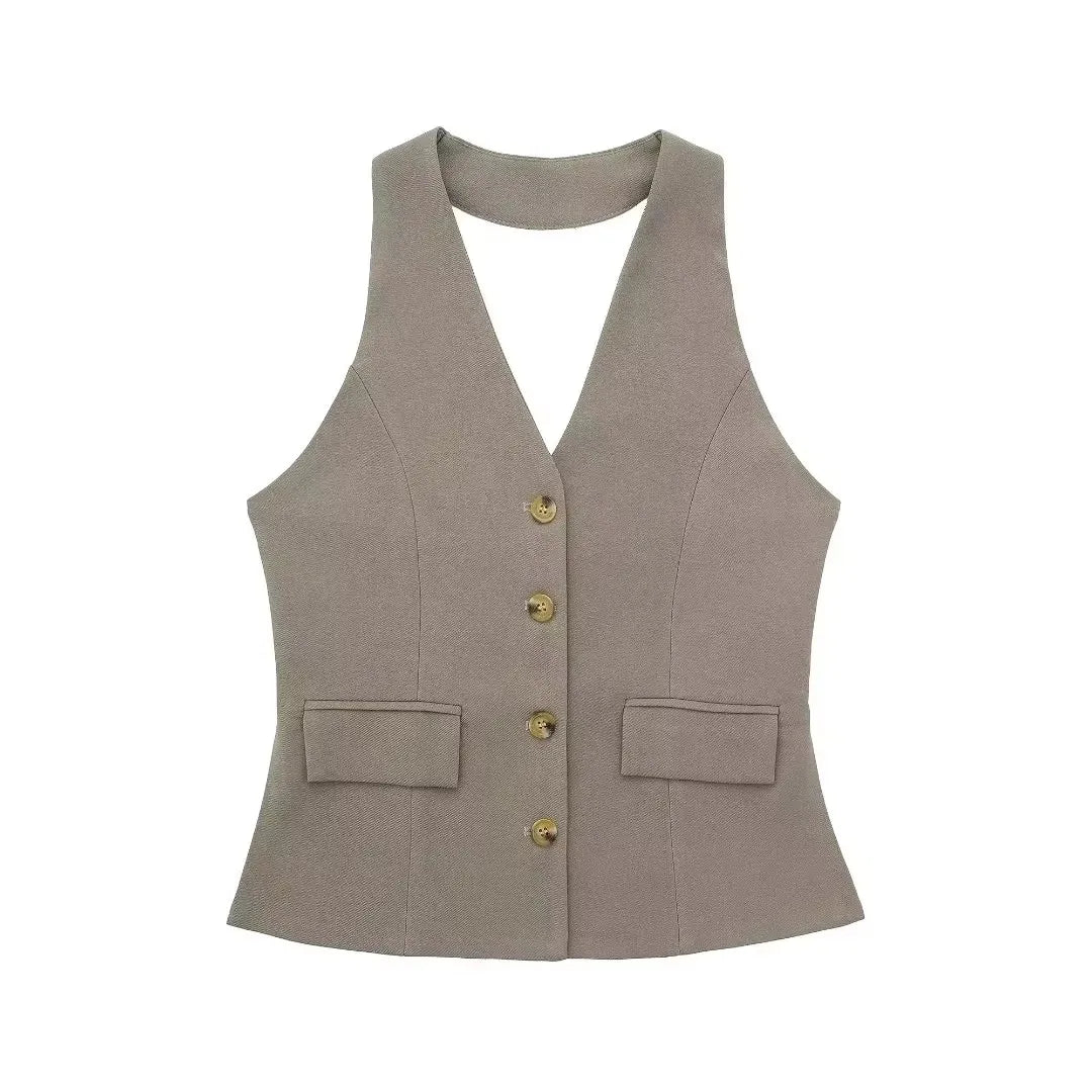 Old Money Women Solid Color Outfit