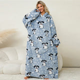 Animal Printed Hooded Blanket