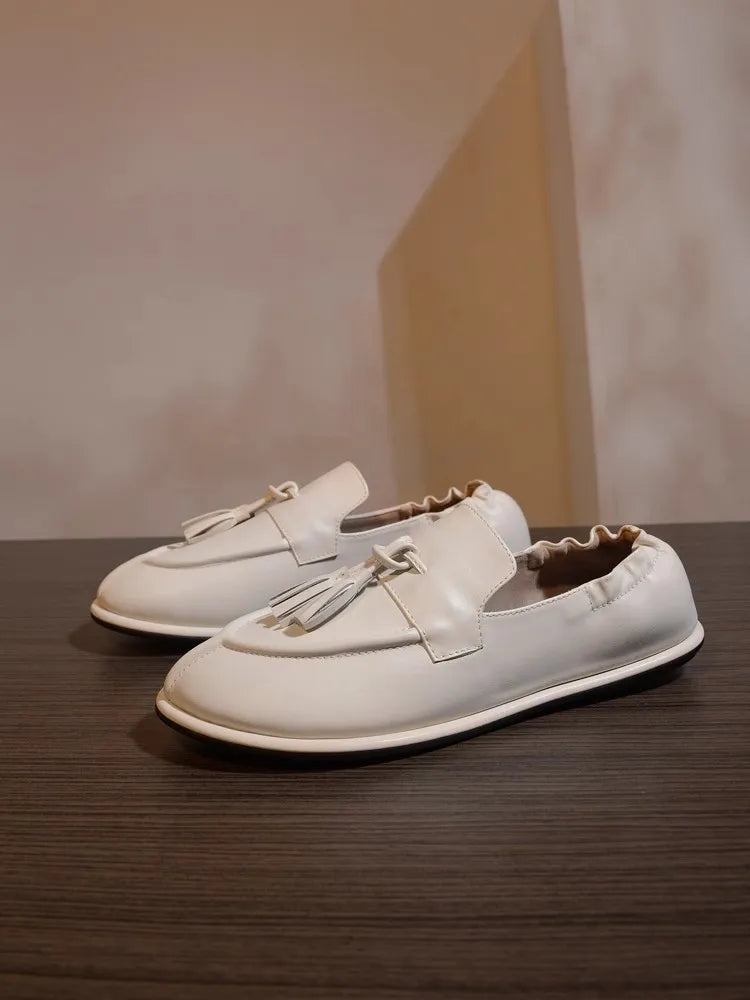 Leather Casual Pumps Spring Shoes