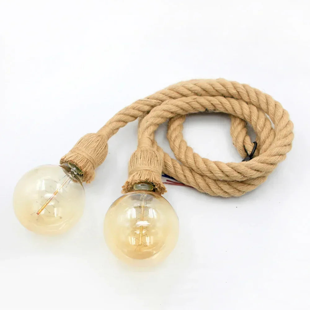 Vintage Rope Pendant Light