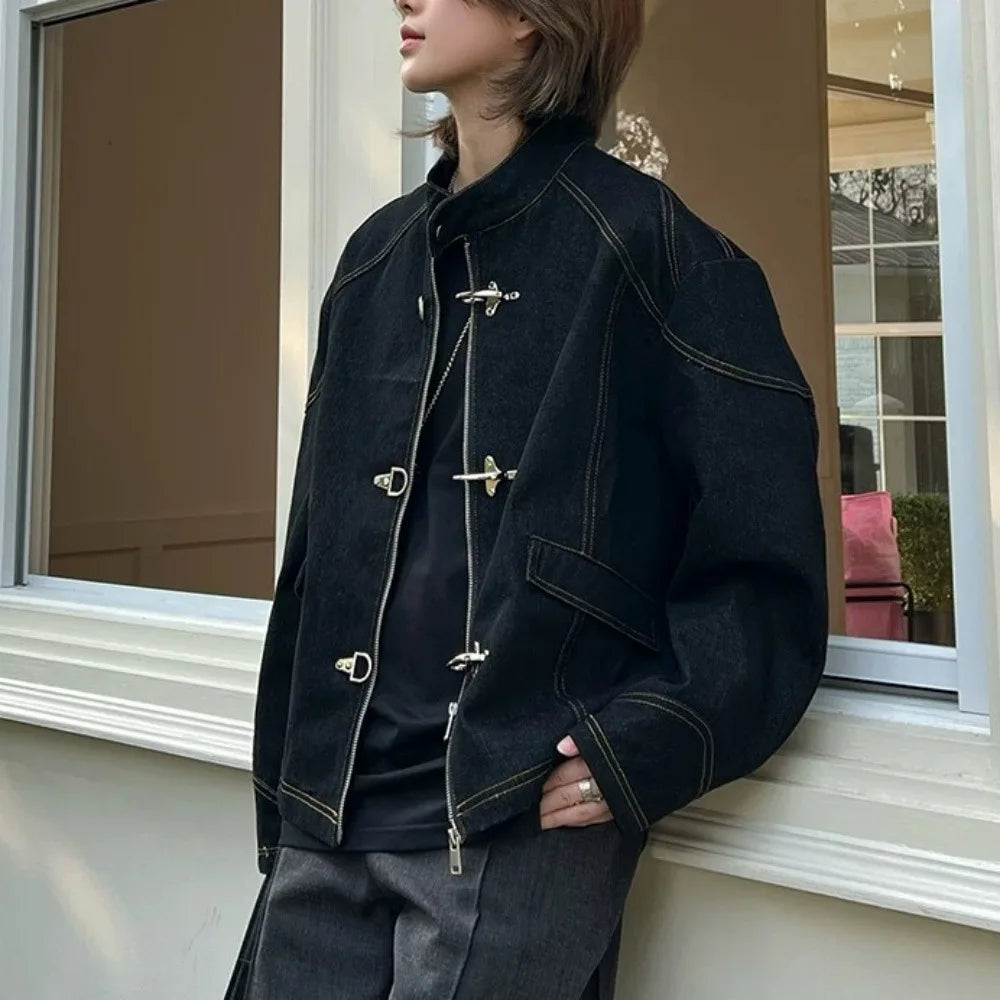 Y2K Clasp Denim Jacket