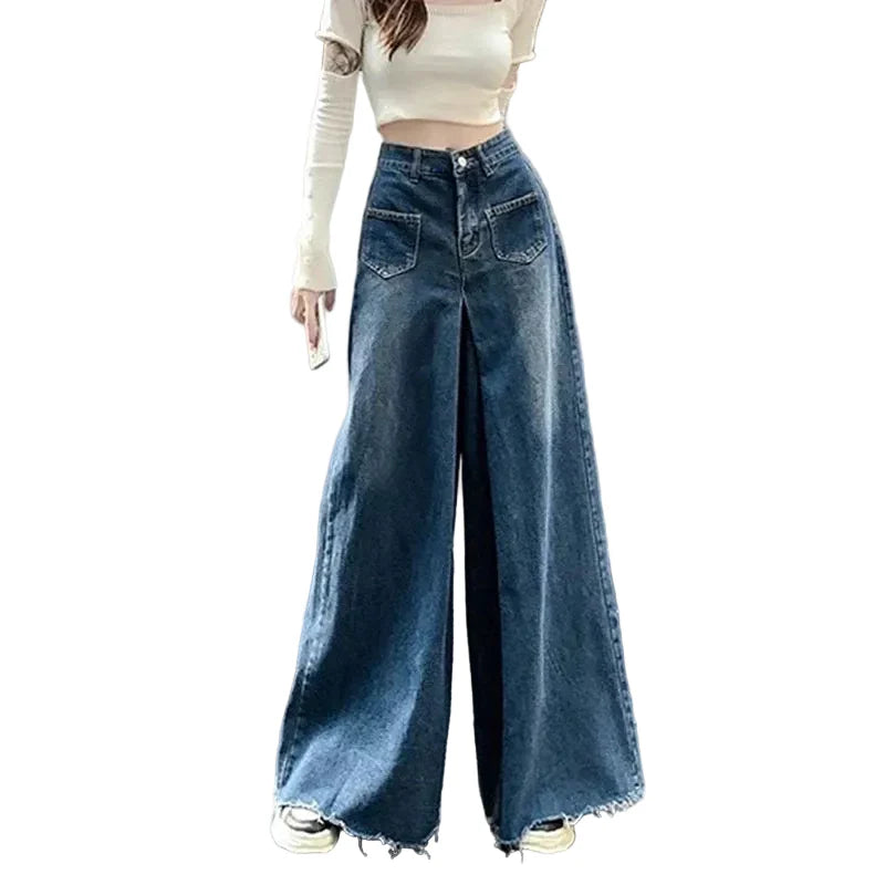 Vintage Extreme High Waist Wide Jeans