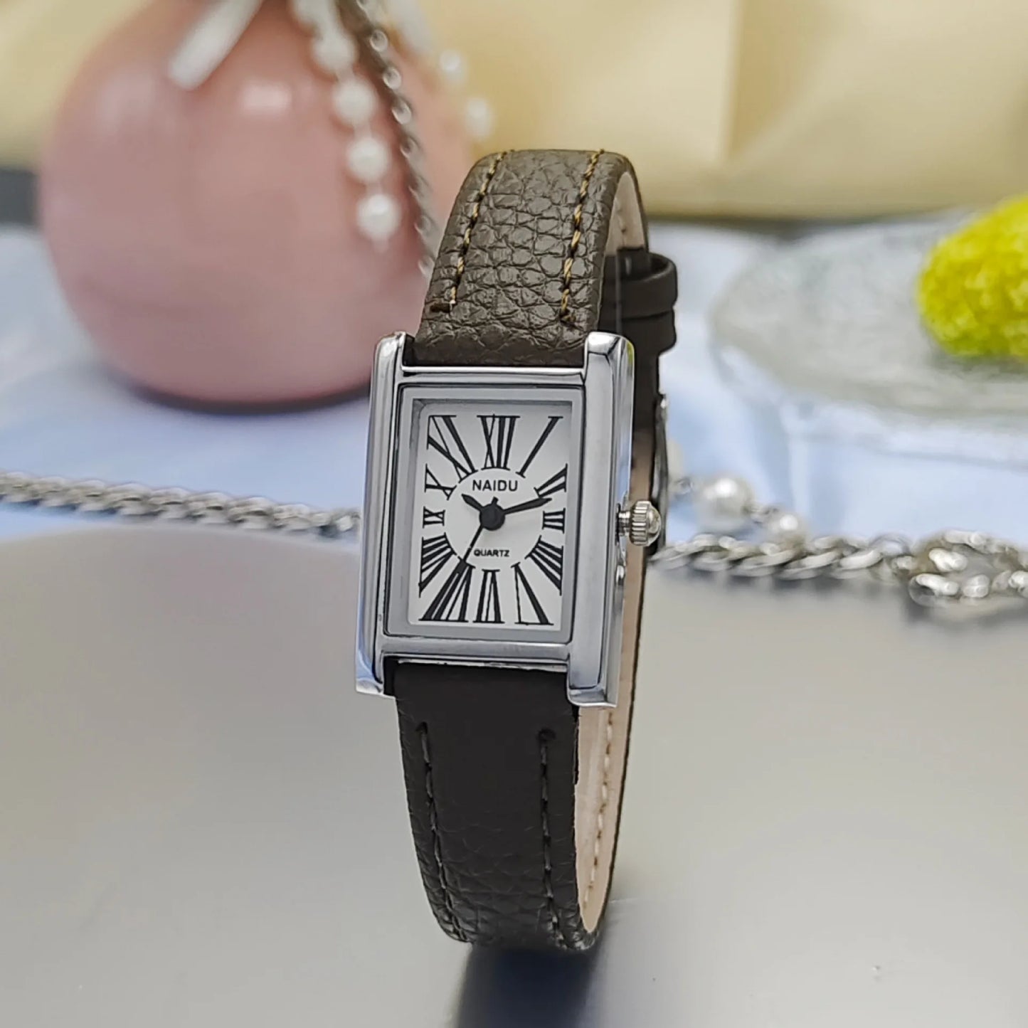 Women Leather Old Money Watch